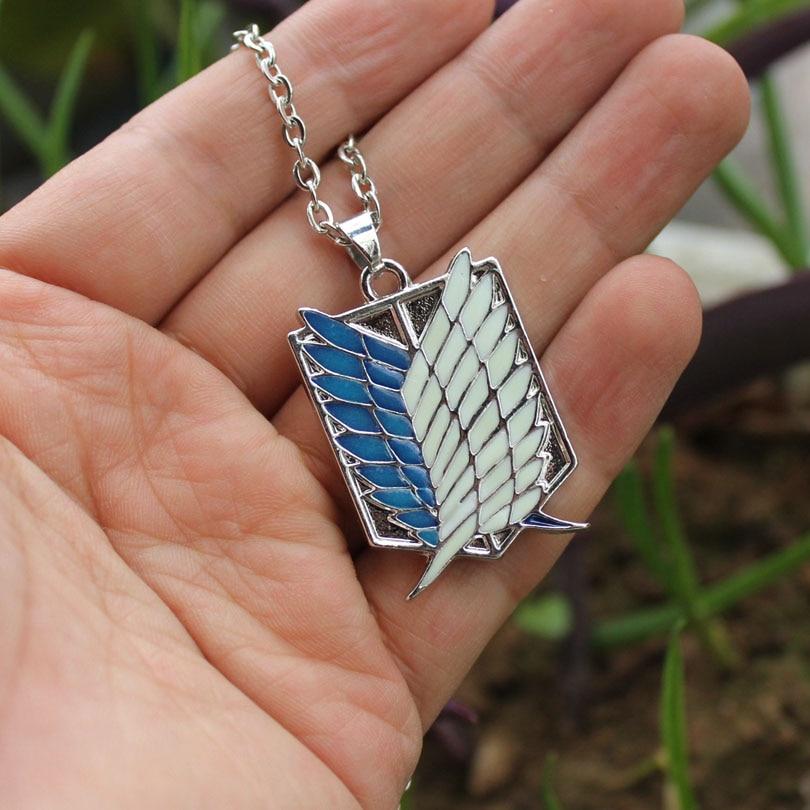 Collier Pendentif Attack On Titan - Logo Bataillon D'Exploration - NEUF