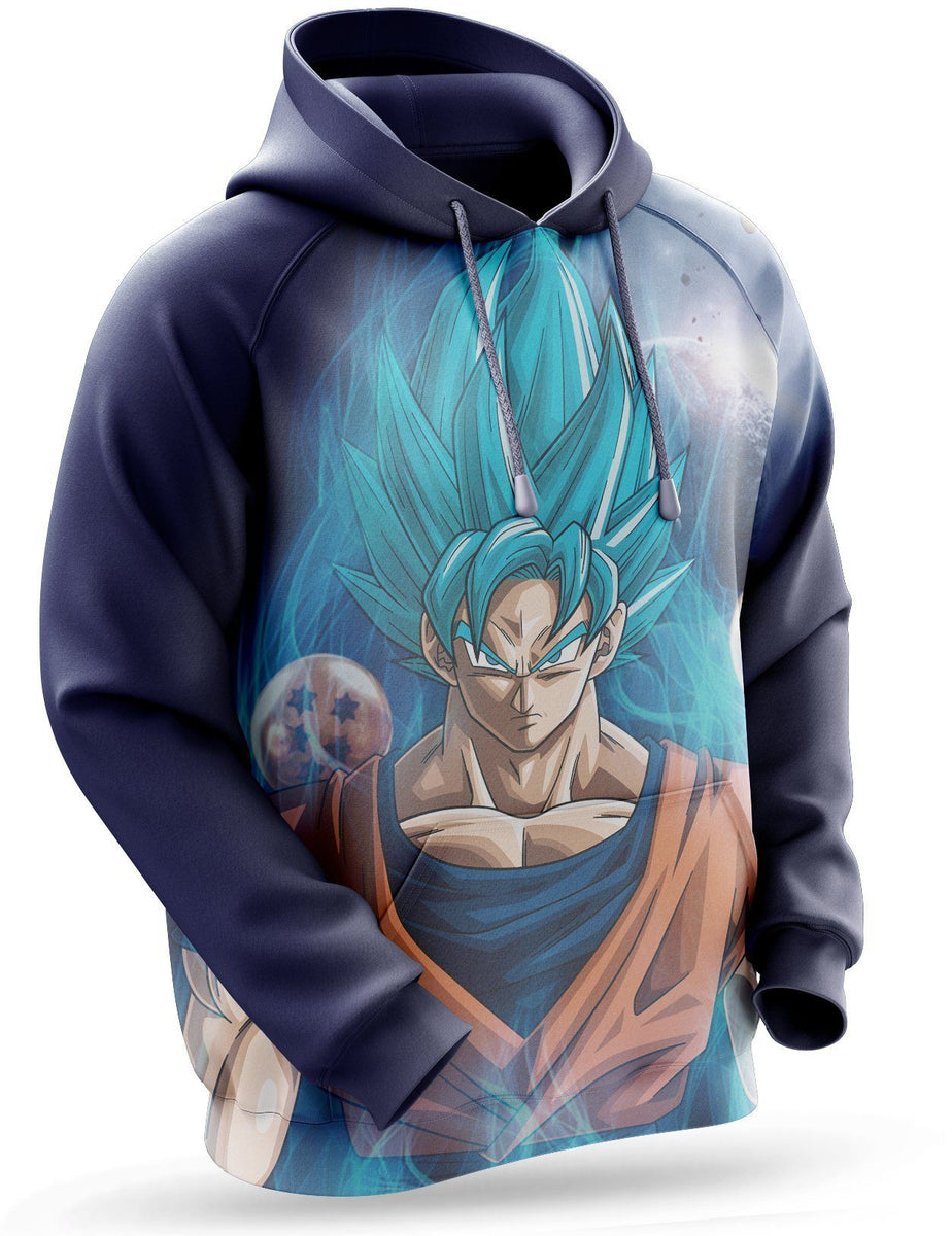 Sweat Dragon Ball Super Goku Blue Aura | DBZ Store