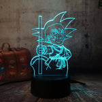 Lampe LED 3D Dragon Ball</br> Goku Bâton Magique