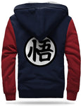 Veste Polaire DBZ<br/> Kanji "Go" (Bleu & Rouge)