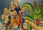 Poster Dragon Ball Z </br> Univers Saiyan