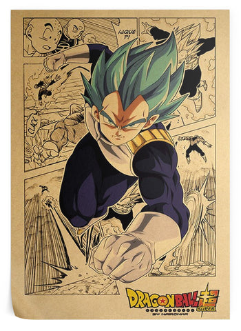 Poster Dragon Ball Super</br> Vegeta Blue