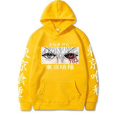 2021 Anime Tokyo Ghoul Eyes Hoodie Harajuku Long Sleeve Pullover Tops