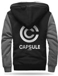 Veste Polaire DBZ<br/> Capsule Corp (Noir & Gris)