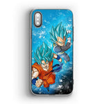 Coque DBS iPhone<br/> Vegeta & Goku Bleu