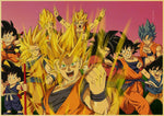 Poster Dragon Ball </br> Goku Transformations