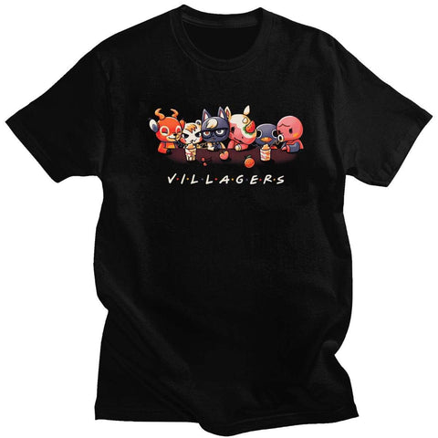 Animal Crossing Villagers t-shirt manches courtes 100% coton décontracté mode cosplay