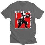Bakugo Katsuki T-shirt Boku No Hero Academia t-shirt manches courtes 100% coton décontracté mode cosplay
