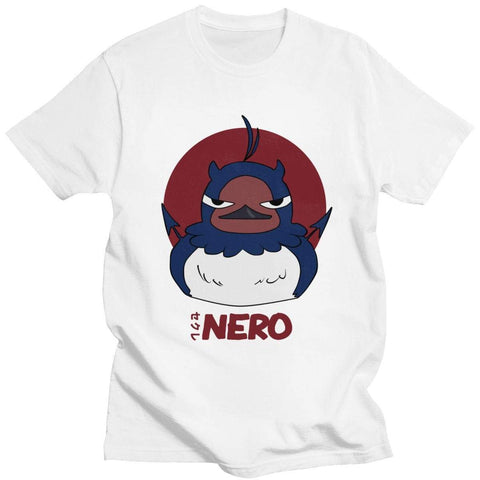 Black Clover Nero t-shirt manches courtes 100% coton décontracté mode cosplay