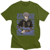 Black Clover t-shirt manches courtes 100% coton décontracté mode cosplay