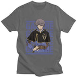 Black Clover t-shirt manches courtes 100% coton décontracté mode cosplay