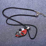 Bleach argent métal collier Kurosaki masque Logo pendentif Cosplay accessoires bijoux
