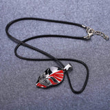 Bleach argent métal collier Kurosaki masque Logo pendentif Cosplay accessoires bijoux