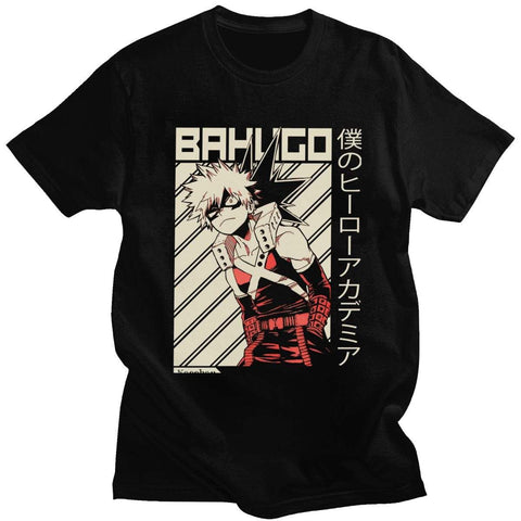 Boku No Hero Academia t-shirt manches courtes 100% coton décontracté mode cosplay