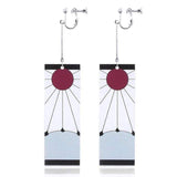 boucles d'oreilles demon Slayer Kimetsu no Yaiba lame de fantôme boucles d'oreilles pour femmes hommes Cosplay bijoux accessoires cadeau