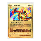 Cartes de collection Pokémon, version métallique et en or, Dracaufeu et Pikachu, jouets pour enfants de combat, cadeau de noël