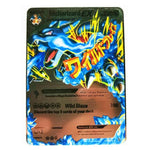 Cartes de collection Pokémon, version métallique et en or, Dracaufeu et Pikachu, jouets pour enfants de combat, cadeau de noël