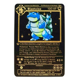 Cartes de collection Pokémon, version métallique et en or, Dracaufeu et Pikachu, jouets pour enfants de combat, cadeau de noël