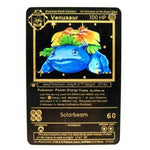 Cartes de collection Pokémon, version métallique et en or, Dracaufeu et Pikachu, jouets pour enfants de combat, cadeau de noël