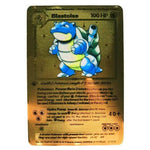 Cartes de collection Pokémon, version métallique et en or, Dracaufeu et Pikachu, jouets pour enfants de combat, cadeau de noël