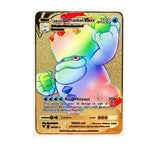 Cartes en métal doré Pokemon 27 Styles entraîneur, Super jeu, Collection de cartes Anime, jouets pour enfants, cadeau de noël