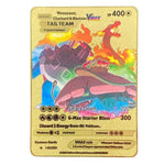 Cartes en métal doré Pokemon V MAX MEGA, 40 Styles, Super Collection de cartes Anime, jouets pour enfants, cadeau de noël personnalisable