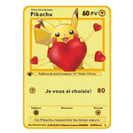 Cartes Pokemon Gold metal en français PMGBA japon, Collection Anime Charizard, cartes à jouer, jouet pour enfants, cadeau, nouvelle Collection 2021