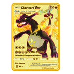 Cartes Pokemon Gold metal en français PMGBA japon, Collection Anime Charizard, cartes à jouer, jouet pour enfants, cadeau, nouvelle Collection 2021
