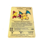 Cartes Pokemon Gold metal en français PMGBA japon, Collection Anime Charizard, cartes à jouer, jouet pour enfants, cadeau, nouvelle Collection 2021
