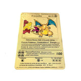 Cartes Pokemon Gold metal en français PMGBA japon, Collection Anime Charizard, cartes à jouer, jouet pour enfants, cadeau, nouvelle Collection 2021