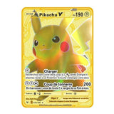 Cartes Pokemon Gold metal en français PMGBA japon, Collection Anime Charizard, cartes à jouer, jouet pour enfants, cadeau, nouvelle Collection 2021