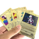Cartes Pokemon Gold metal en français PMGBA japon, Collection Anime Charizard, cartes à jouer, jouet pour enfants, cadeau, nouvelle Collection 2021