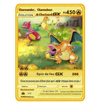 Cartes Pokemon Gold metal en français PMGBA japon, Collection Anime Charizard, cartes à jouer, jouet pour enfants, cadeau, nouvelle Collection 2021