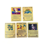 Cartes Pokemon Gold metal en français PMGBA japon, Collection Anime Charizard, cartes à jouer, jouet pour enfants, cadeau, nouvelle Collection 2021