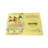 Cartes Pokemon Gold metal en français PMGBA japon, Collection Anime Charizard, cartes à jouer, jouet pour enfants, cadeau, nouvelle Collection 2021