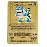 Cartes Pokemon Gold Metal V Vmax EX GX MEGA Card Super Game Charizard Pikachu Collection