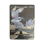 Cartes Pokemon Gold Metal V Vmax EX GX MEGA Card Super Game Charizard Pikachu Collection