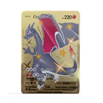 Cartes Pokemon Gold Metal V Vmax EX GX MEGA Card Super Game Charizard Pikachu Collection