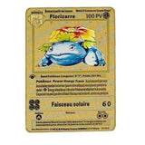 Cartes Pokemon Gold Metal V Vmax EX GX MEGA Card Super Game Charizard Pikachu Collection