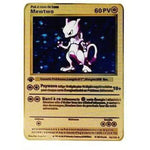 Cartes Pokemon Gold Metal V Vmax EX GX MEGA Card Super Game Charizard Pikachu Collection