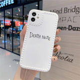Coque death note Iphone 12 11 Pro 12 MiNi 7 8 Plus X XS XR MAX SE2020