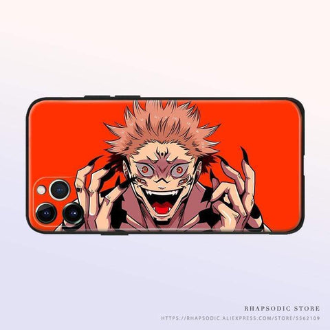 Coque Jujutsu Kaisen Yuji Itadori Sukuna  IPhone SE 6 6s 7 8 Plus X XR XS 11 12 Mini Pro Max