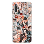 Coque Kimetsu No Yaiba Demon Slayer pour Phone Case for Xiaomi Redmi Note 9 8 7 8A 7 7A 6A S2 K20 K30 8T 9S MI 9 8 CC9 F1 Pro Fashion