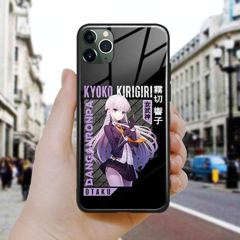 Coque kyoko kirigiri fanart iPhone SE 6 6s 7 8 Plus X XR XS 11 12 Mini Pro Max