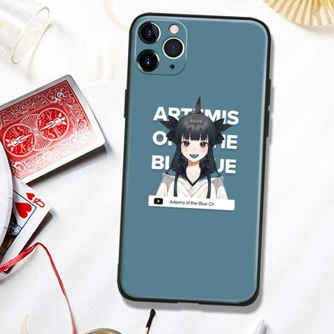 Coque téléphone Artemis Of The Blue VTuber pour iPhone SE 6 6s 7 8 Plus X XR XS 11 12 goodies