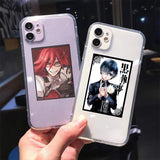 Coque téléphone Black Butler iPhone 12 11 Pro MAX XS XR 7 SE 20 X 8 6Plus
