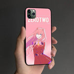 Coque téléphone darling in the franxx iPhone SE 6 6s 7 8 Plus X XR XS 11 12 goodies zero two