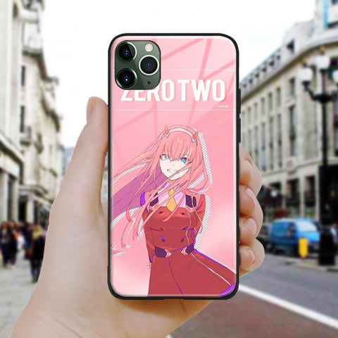 Coque téléphone darling in the franxx iPhone SE 6 6s 7 8 Plus X XR XS 11 12 goodies zero two