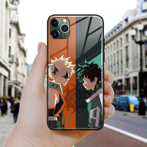 Coque téléphone Deku Bakugou boku no hero academia pour iPhone SE 6 6s 7 8 Plus X XR XS 11 12 Mini Pro Max