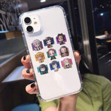 Coque téléphone demon slayer IPhone 12 11 Pro SE2 6 7 8 Plus X XSMAX Kamado Nezuko Kimetsu No Yaiba Demon Slayer Shockproof Clear Cover